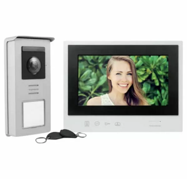Thomson Video-Türsprechanlage Videosprechanlage 2 Draht – 7″ – SMART B (mit Bildspeicher)