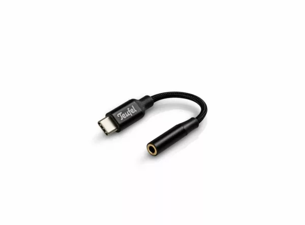 Teufel USB-C auf Kopfhöreranschluss Adapter Audio-Kabel, (11 cm) – Bild 2