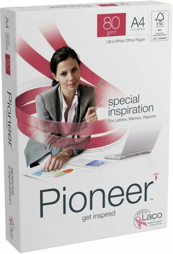 Pioneer Kopierpapier Kopierpapier Pioneer weiß 2x gelocht 80g/qm A4 VE=500 Blatt – Bild 2