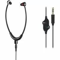 Thomson HED4408 Steto TV In Ear Kopfhörer kabelgebunden Schwarz Lautstärkeregelung