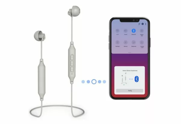Thomson BT Kopfhörer Bluetooth Headset Grau Smartphone-Headset (Anruffunktion, Bluetooth, Mikrofon, Wiedergabe-Steuerung, Bluetooth, Bluetooth, Leicht, Anruf-Funktionen, Wiedergabe-Steuerung, Mikrofon)