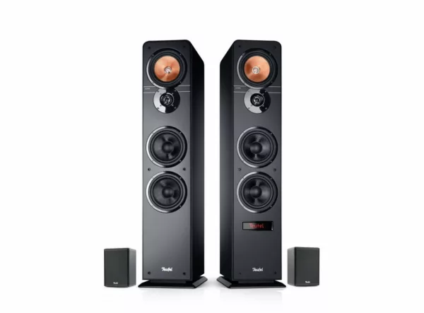 Teufel ULTIMA 40 AKTIV Surround „4.0-Set“ Lautsprechersystem (Bluetooth, HDMI, 260 W, Integrierter Dynamore® Virtual Center)