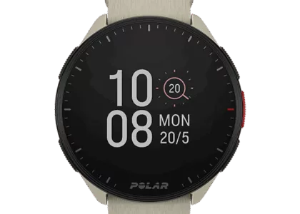 Polar Pacer, GPS-Sportuhr, Cloud White