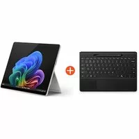 Microsoft Surface Pro (11. Edition) 13″ 2in1 Convertible Tablet Platin Snapdragon® X Plus 16GB RAM 512GB SSD Win11 inkl. Black Flex Keyboard Pen