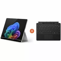 Microsoft Surface Pro (11. Edition) 13″ OLED 2in1 Platin Snapdragon® X Elite 16GB RAM 512GB SSD Win11 ZIA-00004 inkl. Black Keyboard Pen