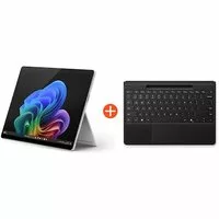 Microsoft Surface Pro (11. Edition) 13″ OLED 2in1 Platin Snapdragon® X Elite 16GB RAM 512GB SSD Win11 ZIA-00004 inkl. Black Flex Keyboard SL
