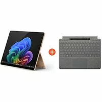 Microsoft Surface Pro (11. Edition) 13" OLED 2in1 Sand Snapdragon® X Elite 16GB RAM 1TB SSD Win11 ZIB-00043 inkl. Platin Keyboard Pen