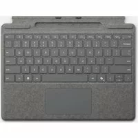 Microsoft Surface Pro Keyboard mit Stiftaufbewahrung platin