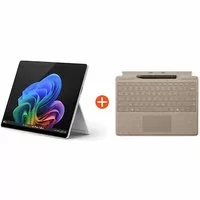 Microsoft Surface Pro (11. Edition) Copilot+ PC 13″ 2in1 Platin 5G Snapdragon® X Plus 16GB/256GB SSD Win11 EP2-08261 ohne Netzteil inkl. Keyboard mit Slim Pen Sand