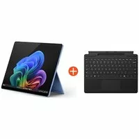 Microsoft Surface Pro (11. Edition) Copilot+ PC 13″ OLED 2in1 Saphir Snapdragon® X Elite 16GB/1TB SSD Win11 EP2-08390 ohne Netzteil inkl. MS Surface Pro Keyboard mit Stiftaufbewahrung schwarz