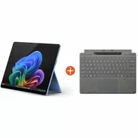 Microsoft Surface Pro (11. Edition) Copilot+ PC 13″ OLED 2in1 Saphir Snapdragon® X Elite 16GB/1TB SSD Win11 EP2-08390 ohne Netzteil inkl. MS Surface Pro Keyboard mit Slim Pen platin