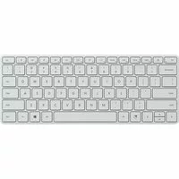 Microsoft Designer Compact - Tastatur - kabellos - Bluetooth 5.0 - QWERTZ - Deutsch - Glacier (geöffnet)