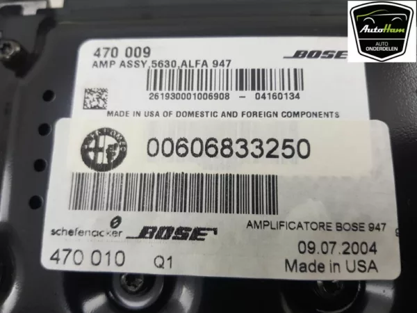 Audio Verstärker BOSE GT (937) Coupé 2.0 JTS 16V (932.A.2000) 2004 (60683325) – Bild 5