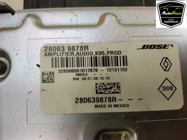 Audio Verstärker BOSE Megane III Grandtour (KZ) Combi 5-drs 1.5 dCi 110 (K9K-636(K9K-A6)) 2012 (280639878R) 44197679 – Bild 5
