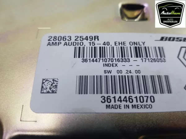 Audio Verstärker BOSE Megane IV (RFBB) Hatchback 5-drs 1.2 Energy TCE 100 (H5F-408(H5F-F4)) 2017 (280632549R) – Bild 5