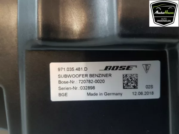 Subwoofer BOSE Panamera (971G) Liftback 3.0 V6 24V (MCX.TA) 2018 (971035481D) – Bild 5