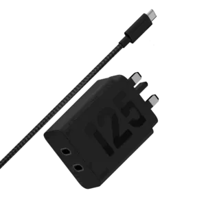 Lenovo 125W dual port USB-C Wall Charger (UK) for Motorola smartphones