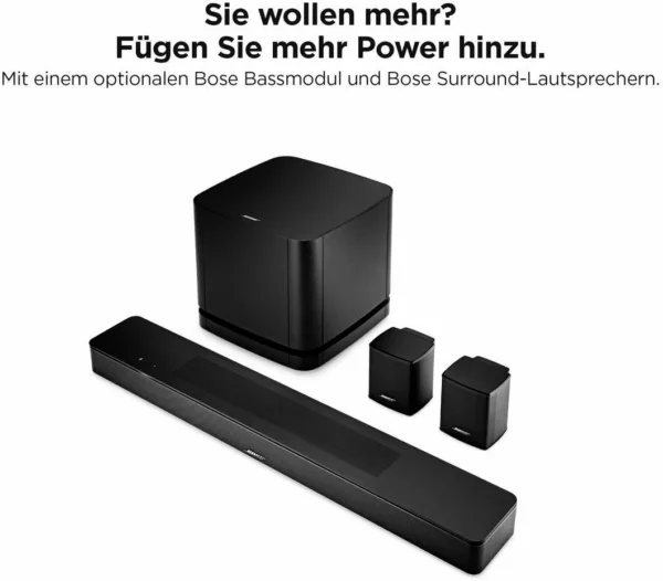 Bose Set: Smart Soundbar+Bass 500+Rear Speaker Soundbar Stereo (Bluetooth, WLAN) – Bild 4