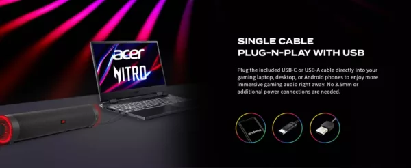 Acer Nitro Gaming-Soundbar – Bild 2