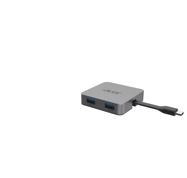 Acer Multi-Port Adapter USB Type-C 4 in 1 | Silber – Bild 3