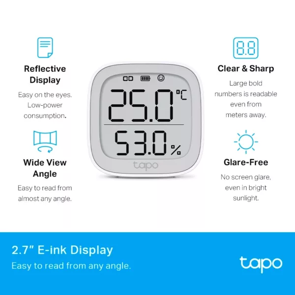 TP-Link Smart-Home-Zubehör »Tapo T315«, Smarter Temperatur & Feuchtigkeits-Sensor – Bild 5