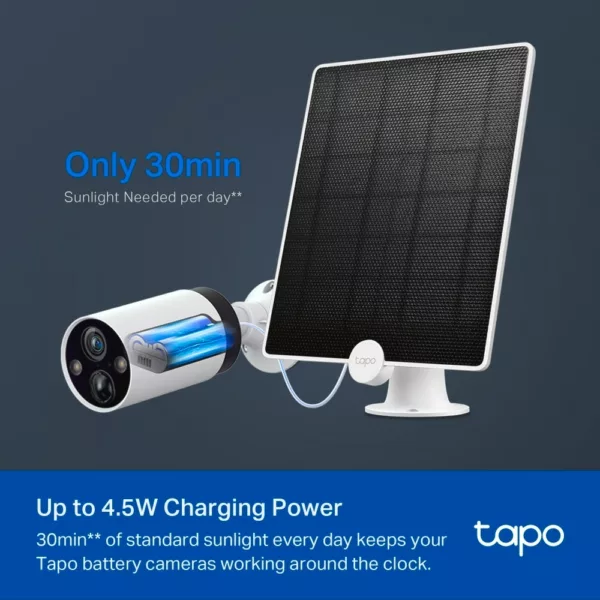 TP-Link Solarladegerät »Tapo A200 Tapo Solar Panel 4,5 Watt«, Solarpanel für Tapo Überwachungskameras – Bild 3