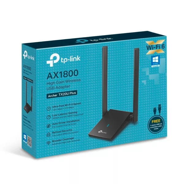 TP-Link Reichweitenverstärker »Archer TX20U Plus AX1800 High Gain Wi-Fi 6 USB Adapter« – Bild 4