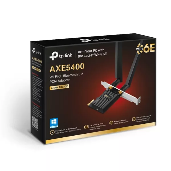 TP-Link Reichweitenverstärker »Archer TXE72E AXE5400 Wi-Fi 6E BT PCI Express Adapter« – Bild 2