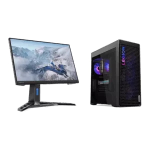Lenovo Legion Tower 7i Gen 10 + Monitor R24e Intel® Core™ Ultra 9 285K Processor (E-cores up to 4.60 GHz P-Kerne bis zu 5,50 GHz)/Ohne Betriebssystem/2 TB SSD, M.2 2280, PCIe 4.0 Performance, TLC, Opal