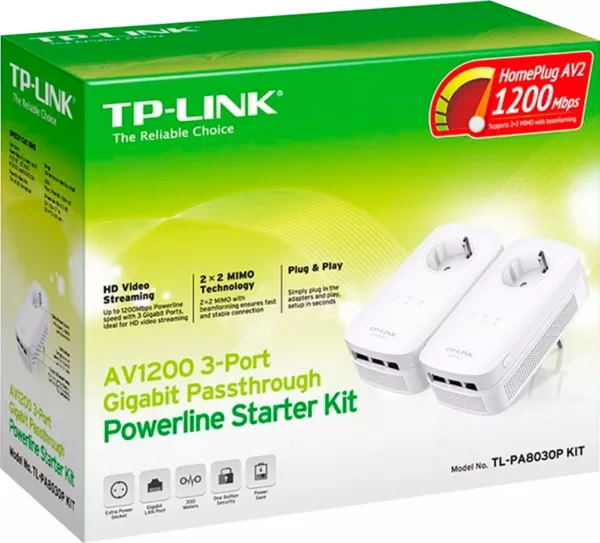 TP-Link Netzwerk-Adapter »TL-PA8030P KIT AV1200 Powerline Starter Kit«, 200 cm – Bild 3
