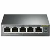 5-Port Gigabit Desktop Switch mit 4-Port PoE 5 RJ45 Port 4 ports 56W - Switch - 1 Gbps (TL-SG1005P)