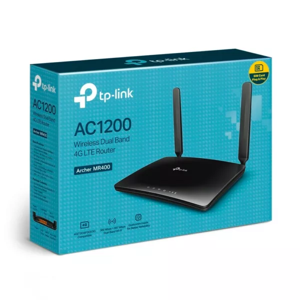 TP-Link 4G/LTE-Router »Archer MR400 AC1200 WLAN UMTS / LTE Router (3G & 4G)«, (1 St.) – Bild 2