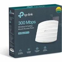 TP LINK 300Mbps Wireless N Ceiling Mount Access Point Qualcomm 300Mbps at 2.4GHz 802.11b/g/n 1 10/100Mbps LAN 802.3af PoE Supported (EAP115)