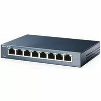TP-Link TL-SG108 8-port Metal Gigabit Switch - Switch - unmanaged - 8 x 10/100/1000 - Desktop