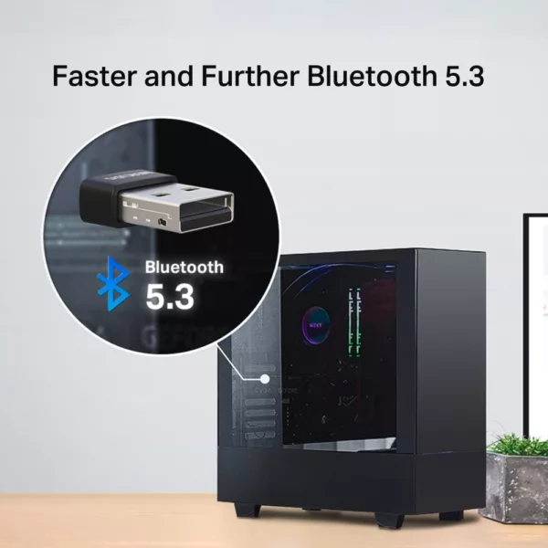 TP-Link Bluetooth-Adapter »Mercusys MA530 Nano«, Bluetooth 5.3, Windows 7/8.1/10/11, USB 2.0 – Bild 4