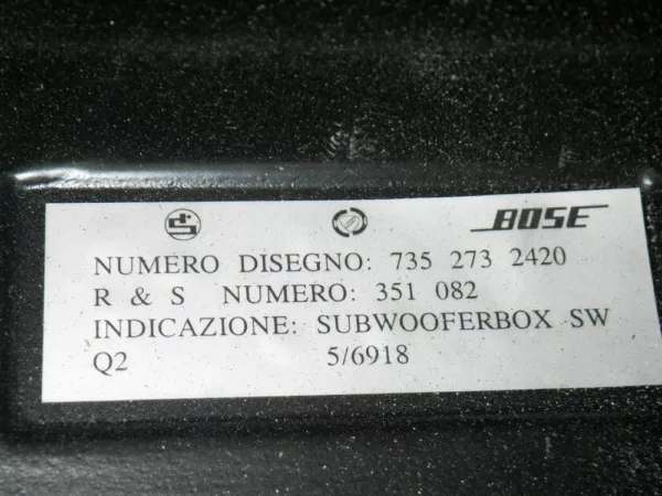 Subwoofer Lautsprecher Bose 7352732420
