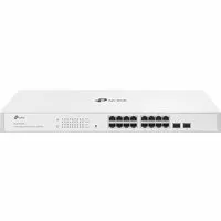 TP-LINK 16-Port Gigabit Smart Switch with 2 SFP Slots - Switch - 0
