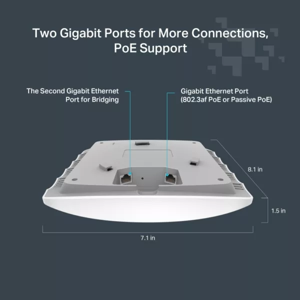 TP-Link Access Point »Festa F52 AC1350 MU-MIMO GIG Deckenmontage WiFi 5« – Bild 3