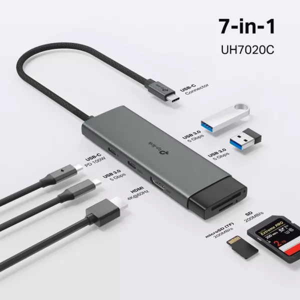 TP-Link Laptop-Dockingstation »UH7020C USB Type-C 7-in-1 Hub« – Bild 5