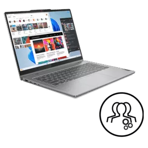 Lenovo IdeaPad 5 2-in-1 14" (I5-16GB-512GB) + 2 Jahre Premium Care Intel® Core™ i5-13420H Prozessor der 13. Generation (E-Kerne bis zu 3,40 GHz P-Kerne bis zu 4,60 GHz)/Windows 11 Home 64/512 GB SSD M.2 2242 PCIe 4.0 TLC