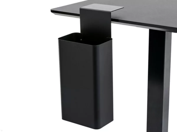 APTO DUSTBIN Schreibtisch Aufbewahrungsbox / Papierkorb mit Tischklemme, schwarz