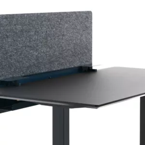APTO Filz Schreibtisch Trennwand 110x60x1cm mit Tischklemmen, marineblau
