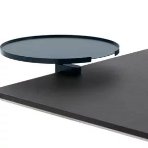 APTO Round Table Ablageboard 28cm Durchmesser mit Tischklemme, marineblau