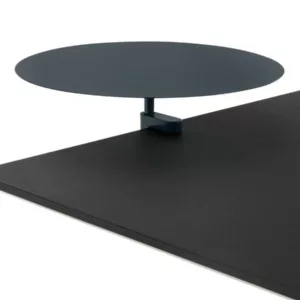 APTO Round Table Ablageboard 38cm Durchmesser mit Tischklemme, marineblau