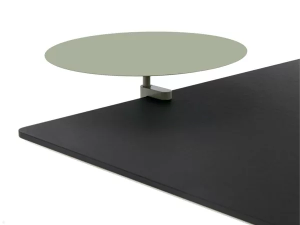 APTO Round Table Ablageboard 38cm Durchmesser mit Tischklemme, olivgr?n