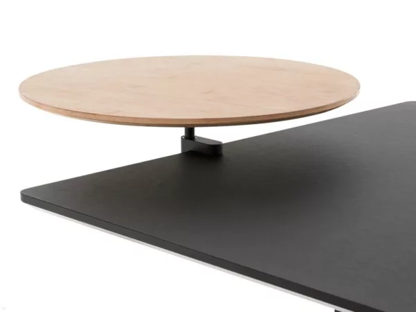 APTO Round Table Bamboo Ablageboard, Bambus mit Tischklemme olivgr?n
