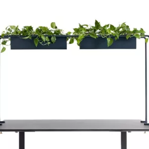 APTO Schreibtisch Halterung f?r Blumenk?sten 160x80x2cm mit Tischklemmen, marine...