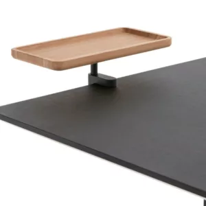 APTO Table Shelf Bamboo Stiftablage, 297x136mm Bambus mit Tischklemme marineblau