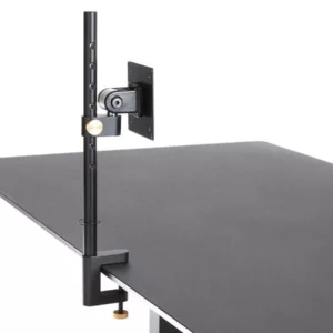 APTO Tisch Monitorhalterung bis 27 Zoll mit Tischklemme, schwarz