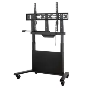B-Tech BT8568/B mobiler elektrischer TV St?nder bis 86 Zoll, schwarz